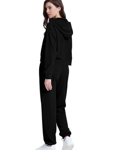 Women's Hoodie and Sweatpants Sets - Stylish Airport Fashion Tracksuit with Pocket