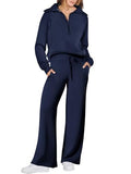 2024 Fall Trendy Women's Oversized Sweatshirt and Sweatpants Set