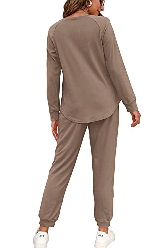 Women's Button Down Lounge Set with Pockets