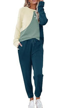 ETCYY Women's Two-Piece Lounge Sets: Comfortable Athletic Tracksuits