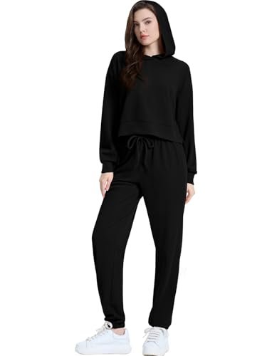 Airport Fashion Two-Piece Set for Women: Hoodie and Sweatpants