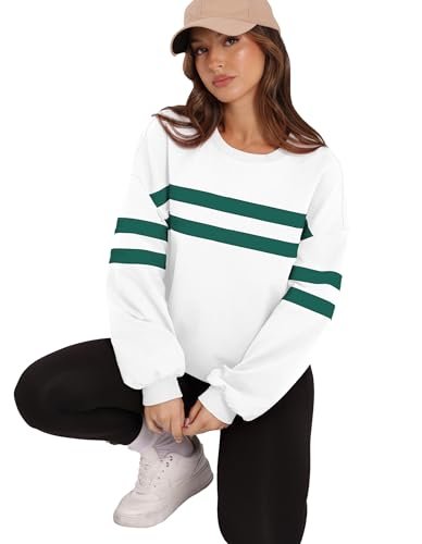 Casual Oversized Women's Striped Sweatshirt for Fall 2024