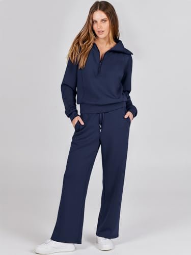 2024 Fall Trendy Women's Oversized Sweatshirt and Sweatpants Set