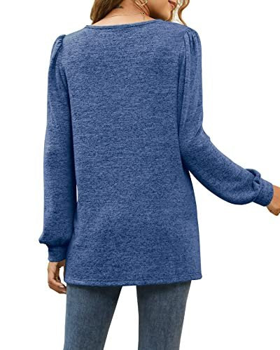 Square Neck Tunic Tops for Women