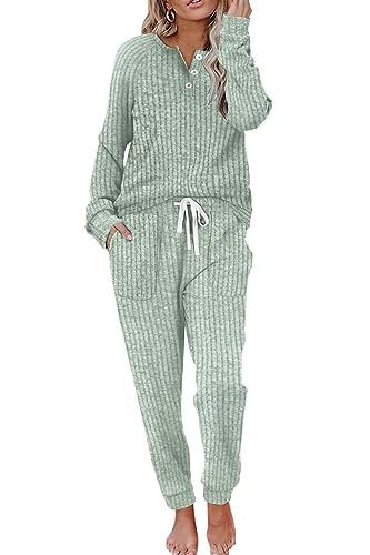 Women's Button Down Lounge Set