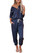 AUTOMET Women's 2-Piece Fall Lounge Pajama Sets