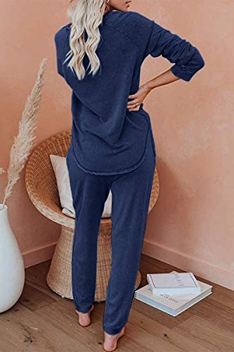 AUTOMET Women's 2-Piece Fall Lounge Pajama Sets