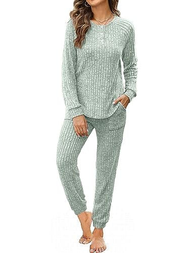 Women's Button Down Lounge Set