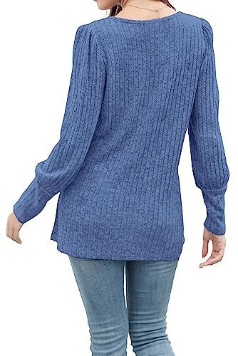 Women's Casual Fall Sweaters with Square Neck - 2023 Fashion